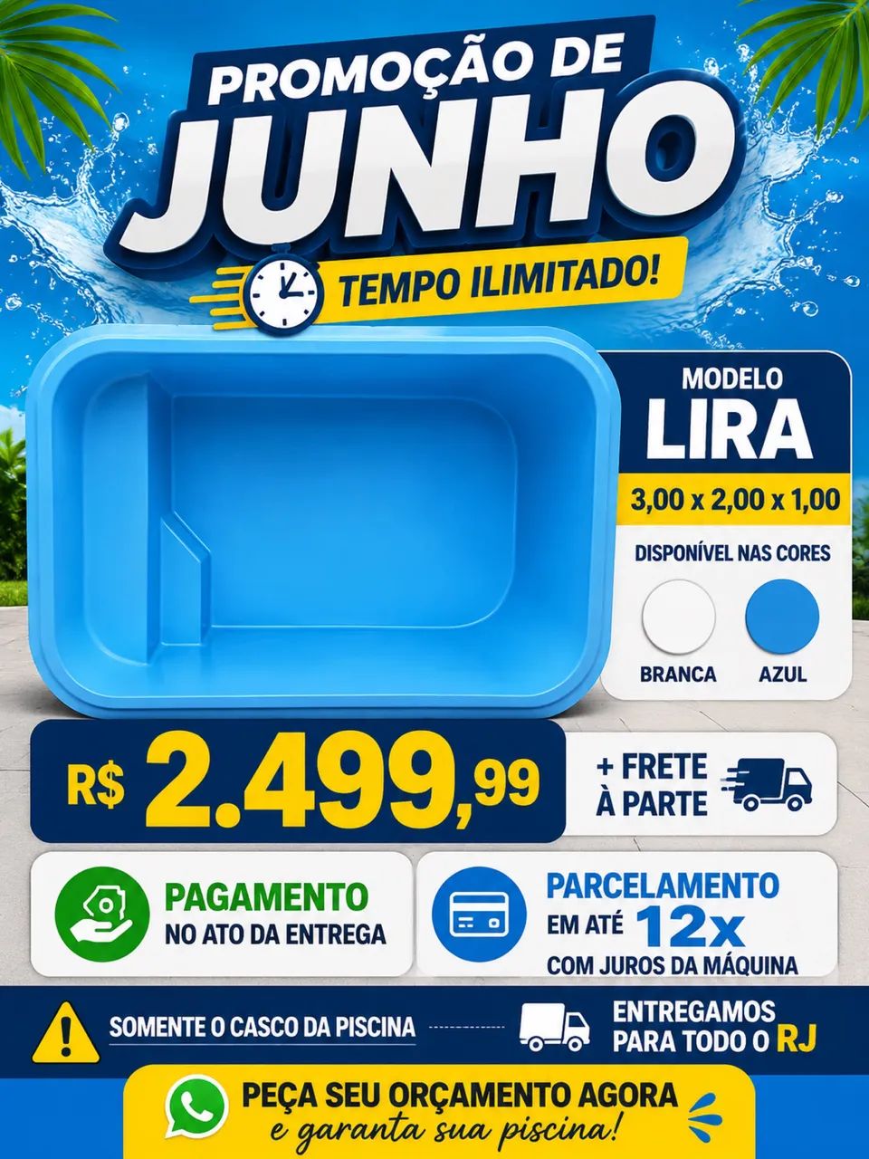 Piscina de fibra 