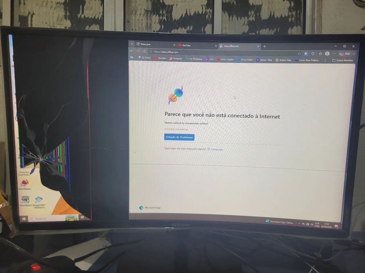 Vendo 2 monitores Samsung 27" curvos com defeito