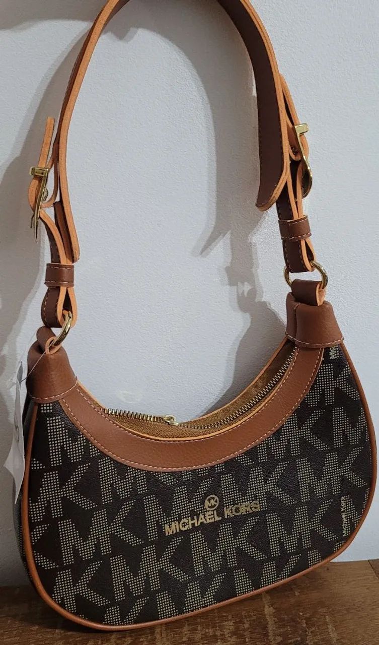Bolsa mk baguete nova marrom  - Foto 2