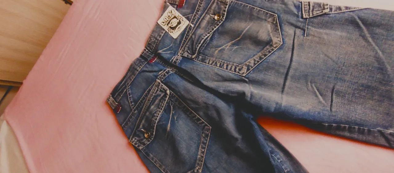Bermuda Jeans, estonado Masculina Lost - Foto 4