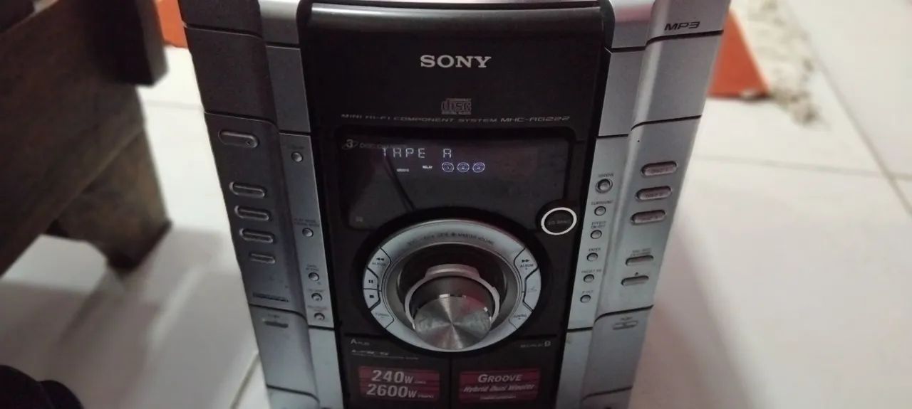 Micro system sony com defeito