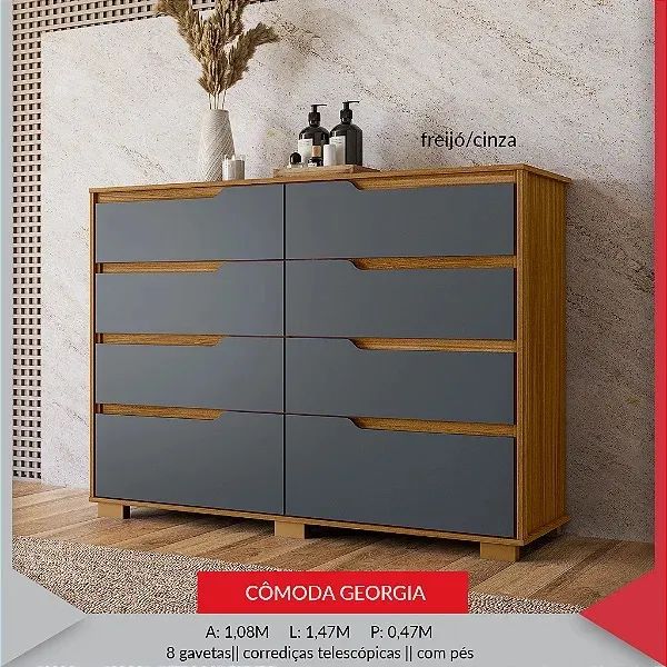 Cômoda Geórgia 8 Gavetas // Oferta  - Foto 2