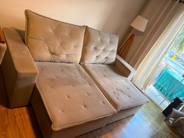 SOFA RETRATIL - Bom estado- HIGIENIZADO - Foto 3