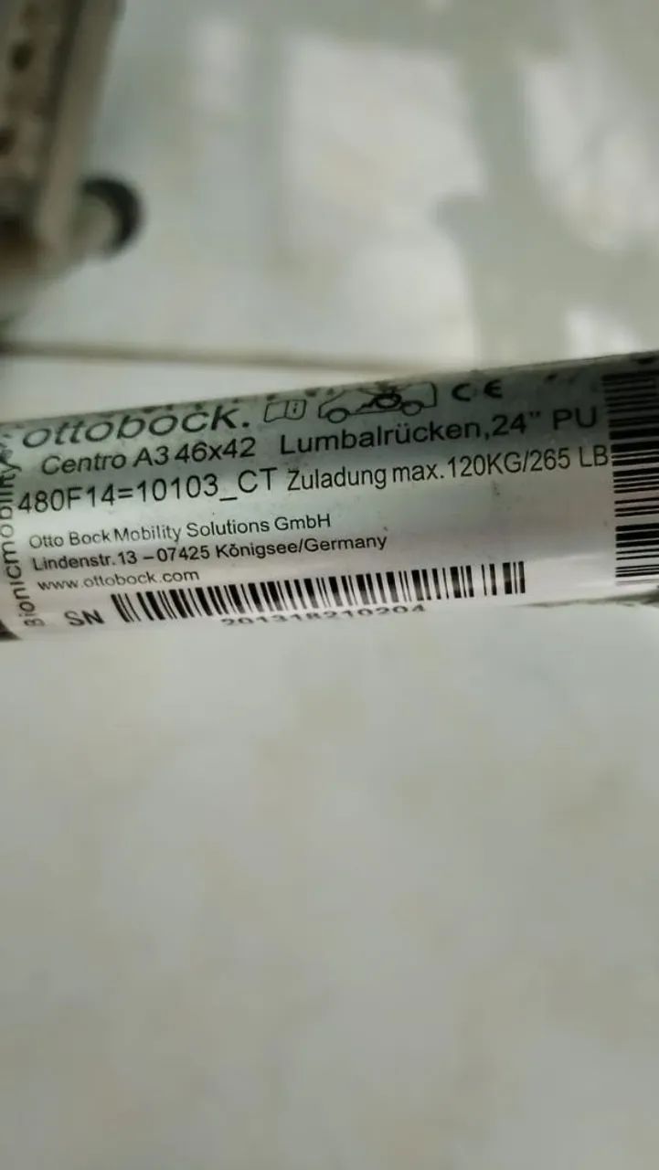 cadeira de rodas em alumínio dobrável, ottobock - Foto 5