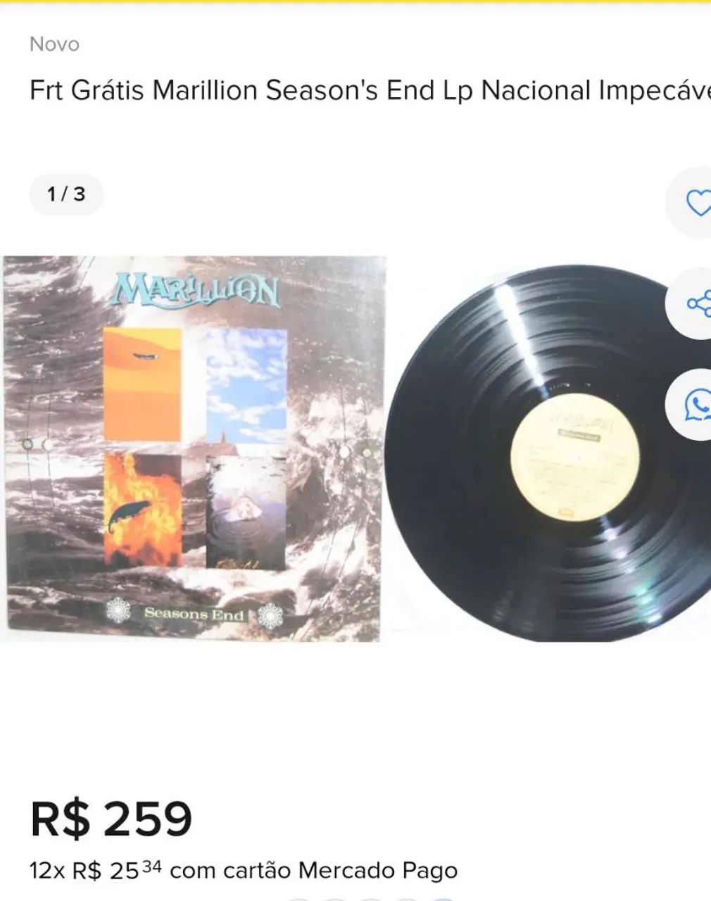 LP IRON MAIDEN e MARILLION  - Foto 4
