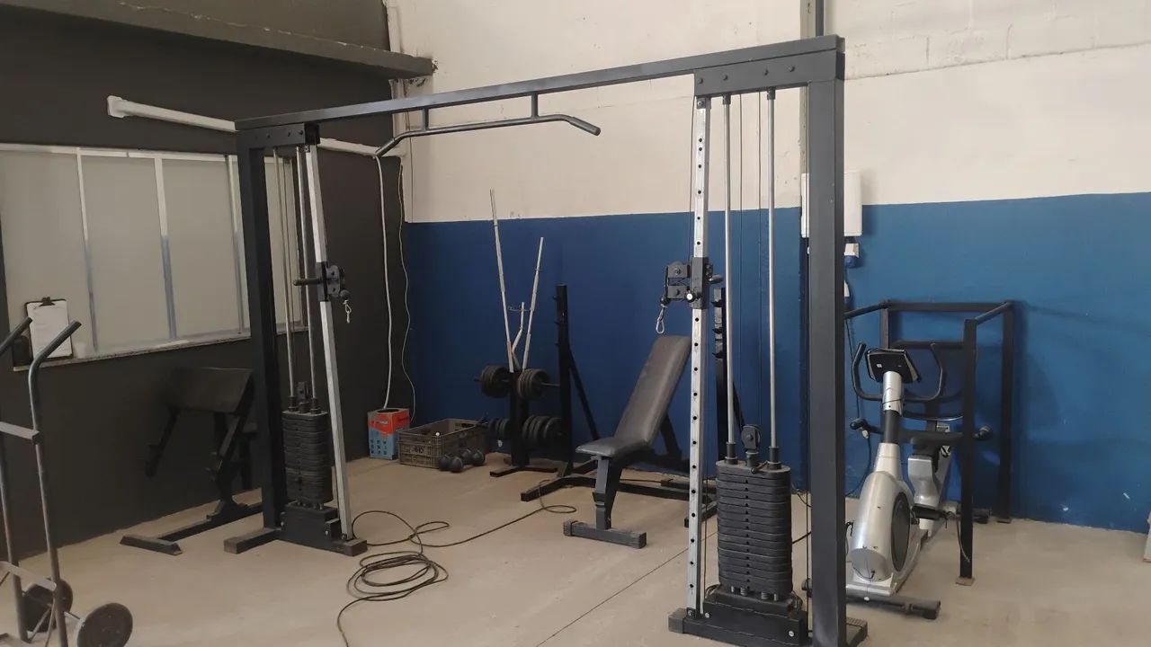 Equipamentos de academia.