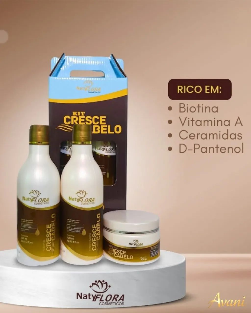 Kit Cresce Cabelo NatyFlora - Crescimento, Força e Brilho Intenso ? - Foto 3