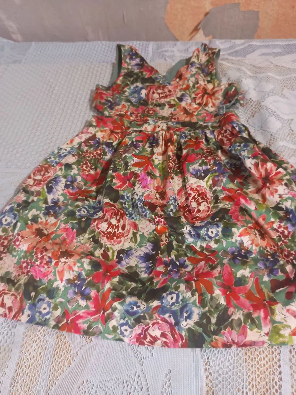 Vestido infantil floral Zara - Foto 3
