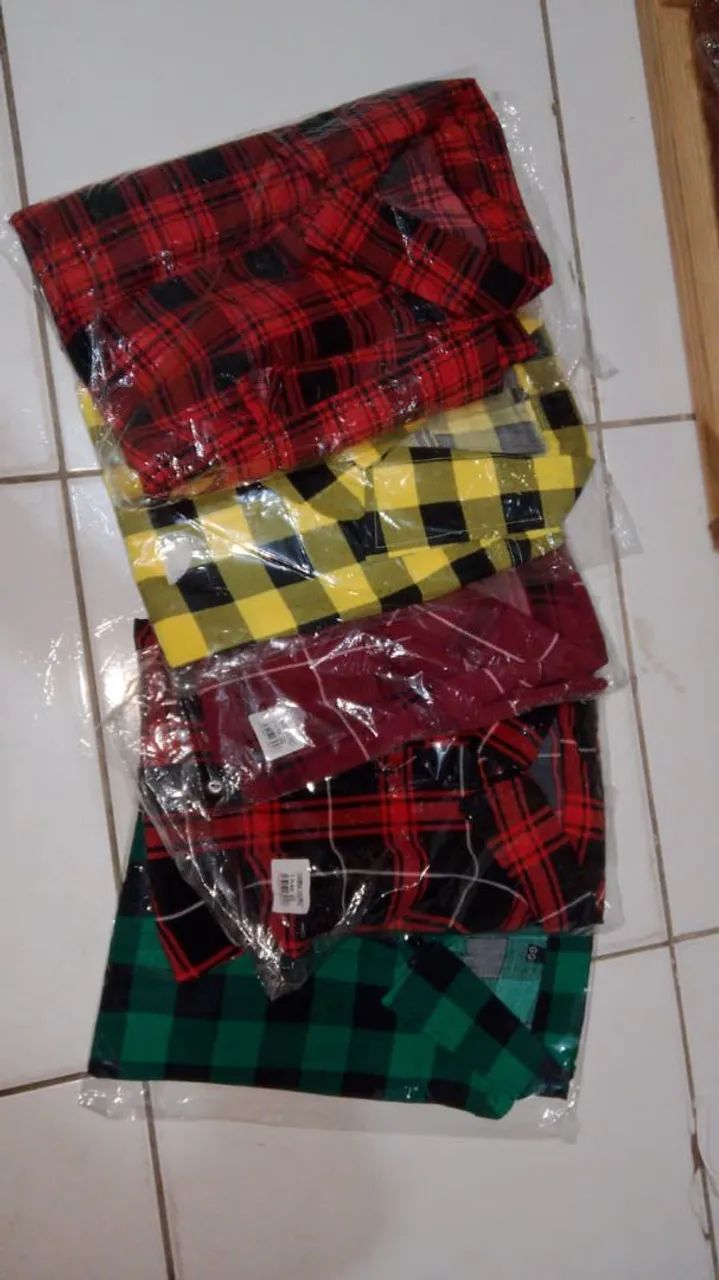 camisas xadrez plus sizes do g1 ao g6 e do p ao gg - Foto 2