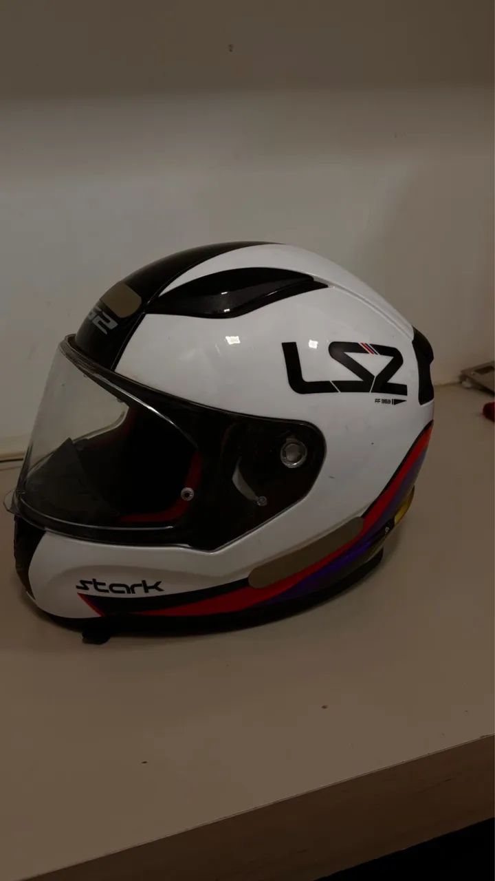 Capacete LS2 Stark FF353 Tamanho 62 Seminovo - Foto 3