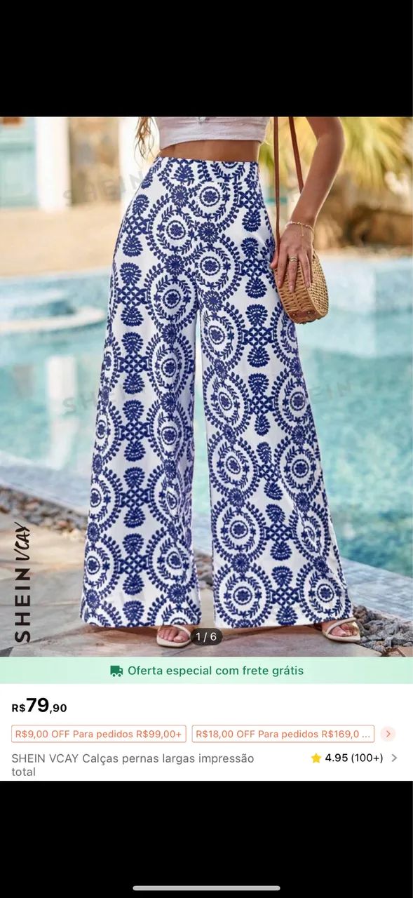 Calça estampada 