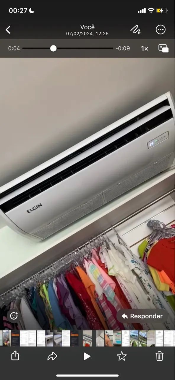Ar-condicionado piso teto Elgin - excelente estado