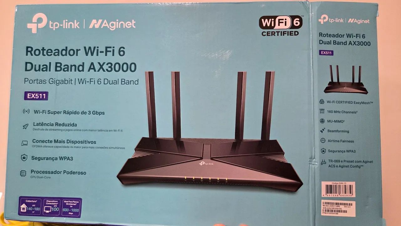 Roteador TP-Link EX511 (Wi-Fi 6 / AX3000) - Foto 5