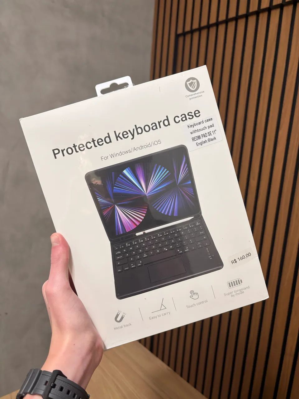 Capa Protetora com teclado - Redmi Pad SE e Redmi pad 2