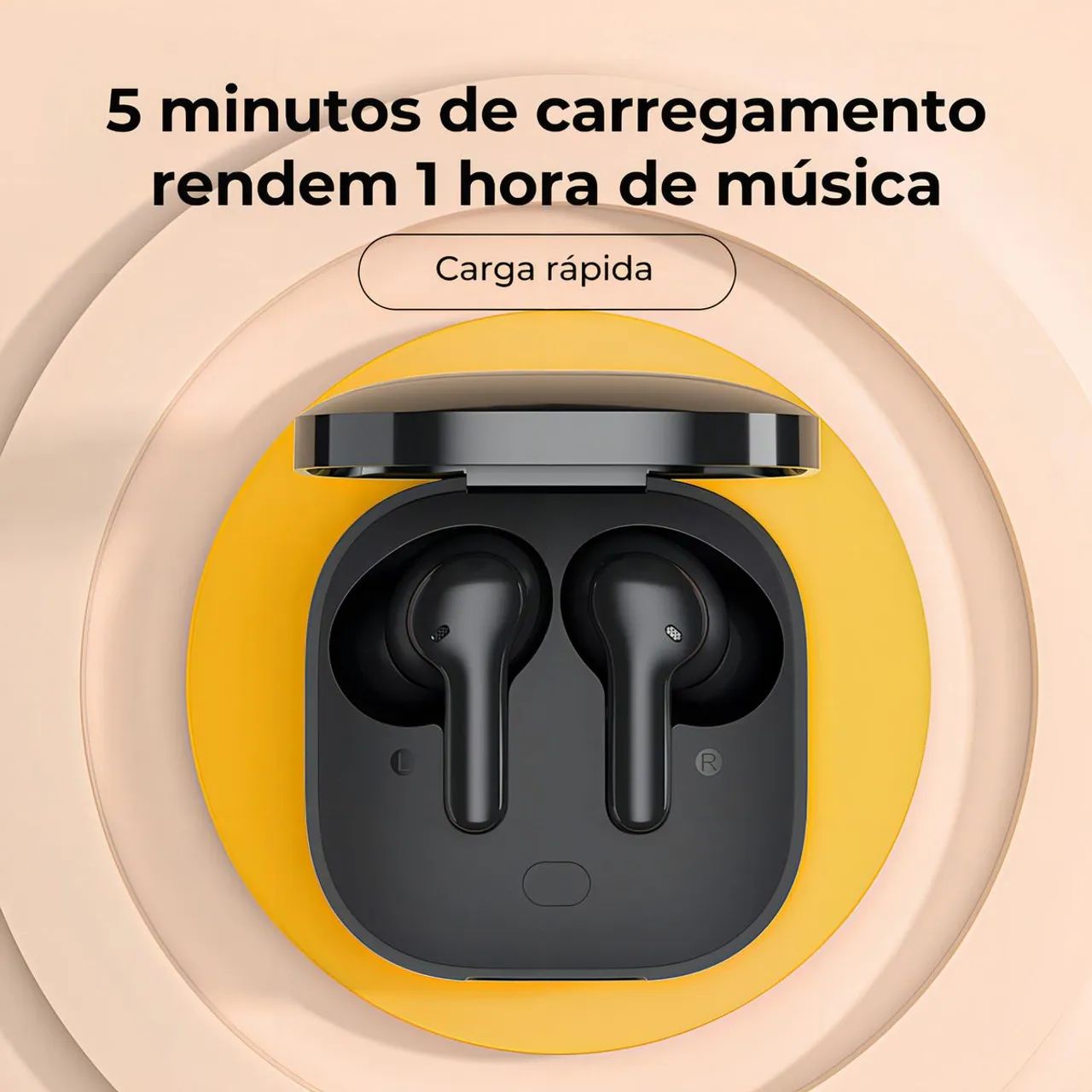 Fone De Ouvido QCY-T13, 4 Microfones e Bluetooth 5.1 (Últimas unidades) - Foto 2