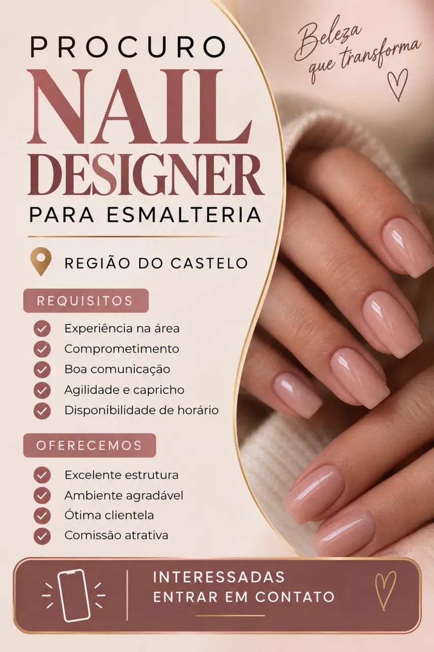 Vaga para Nail designer