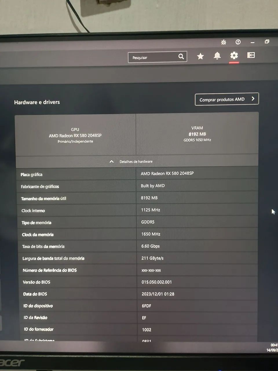 Placa rx580 2048sp 8GB DUEX - Foto 5