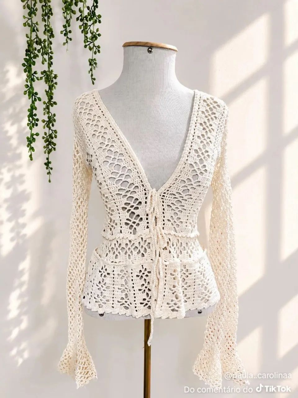 blusa crochê - encomenda
