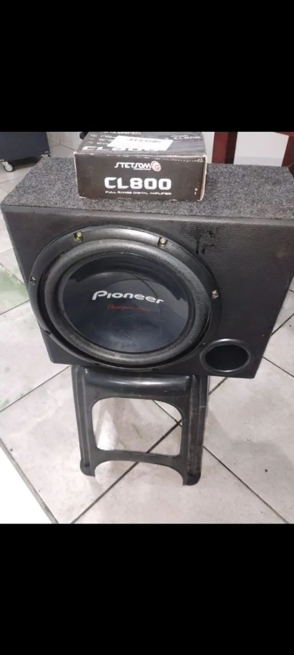 Sub de 12 cara preta com modulo