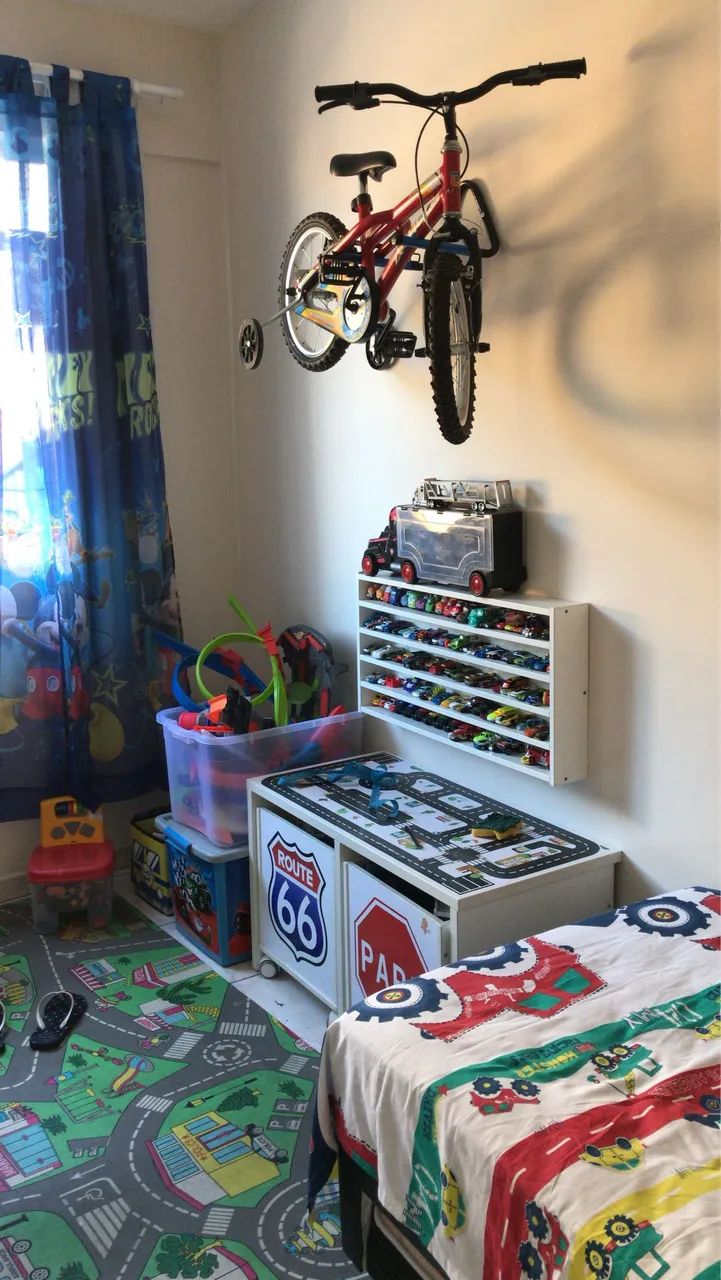 Combo Rack Tema Cidade E 2 Baús Temas: Pare E Rota 66 - Foto 2