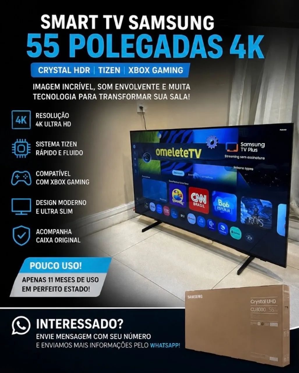 Smart TV 55 polegadas  - Foto 4