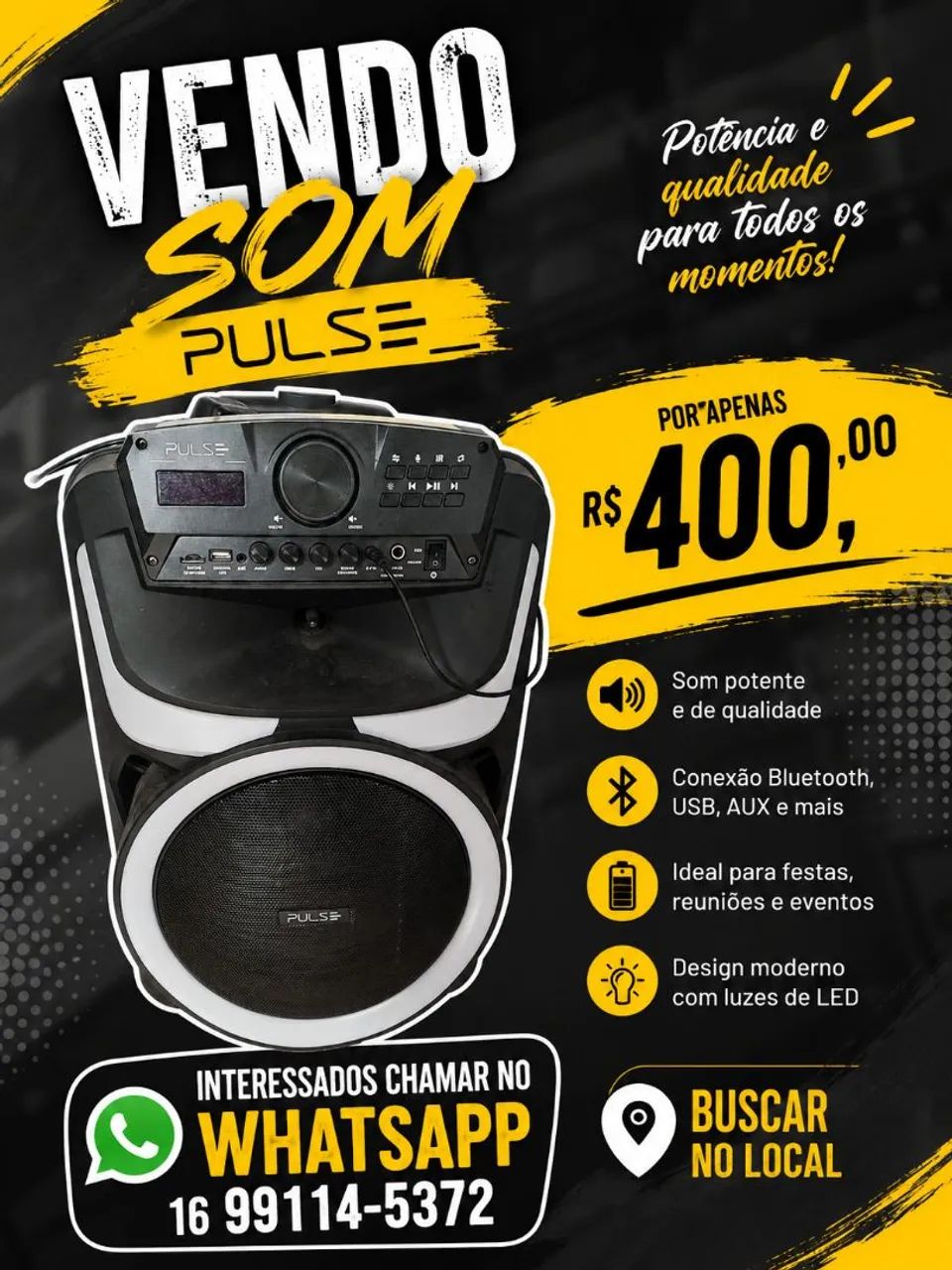 Aparelho de som pulse 