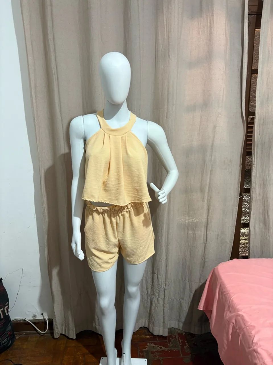 Conjunto feminino tecido dunas tamanho P e g - Foto 4