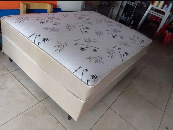 Cama box de casal conjugada boa e confortável e relaxante! - Foto 2
