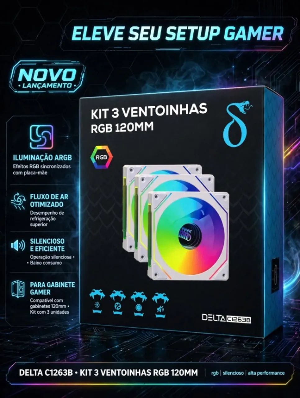 KIT 3 VENTOINHAS / BRANCO 