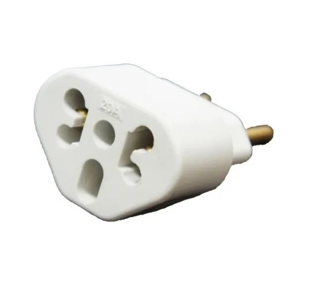 Plug Adaptador de Tomada Universal 10A + 20A