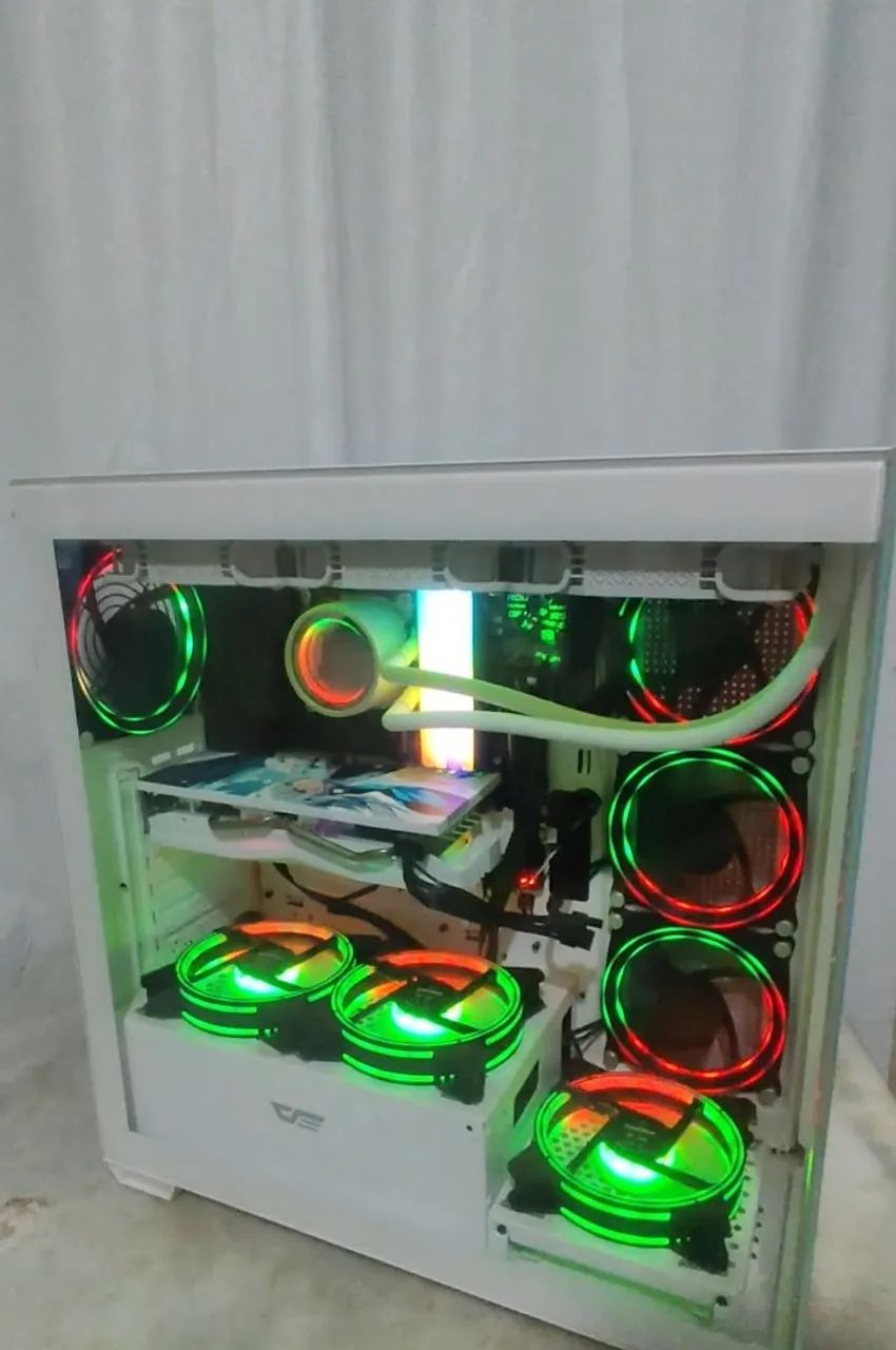 Kit x6 cooler gamer ARGB + controladora ROG