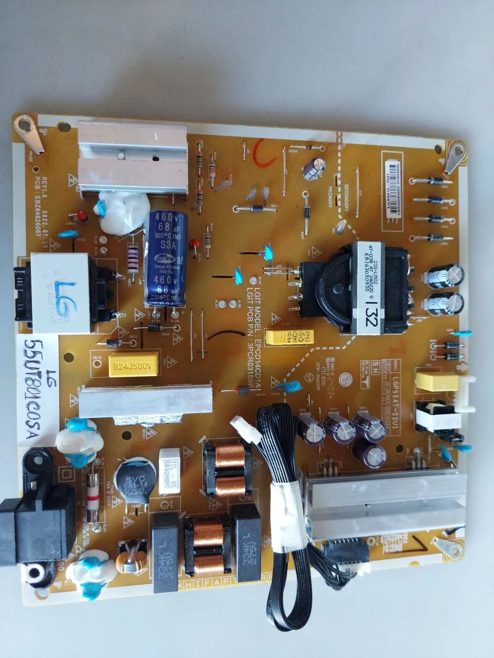 Fonte tv lg 55UT801COSA funcionando 