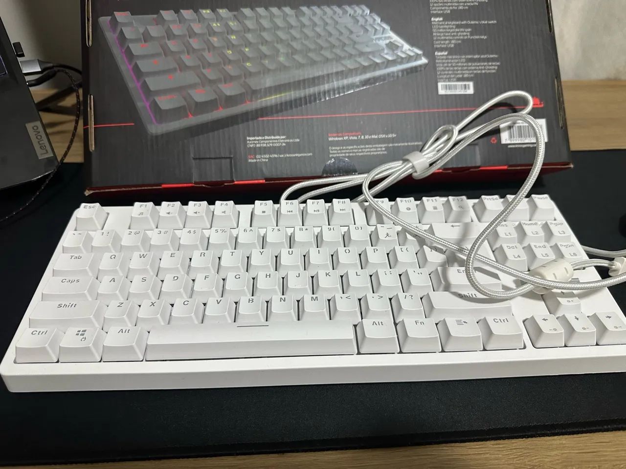 Teclado Mecânico Branco