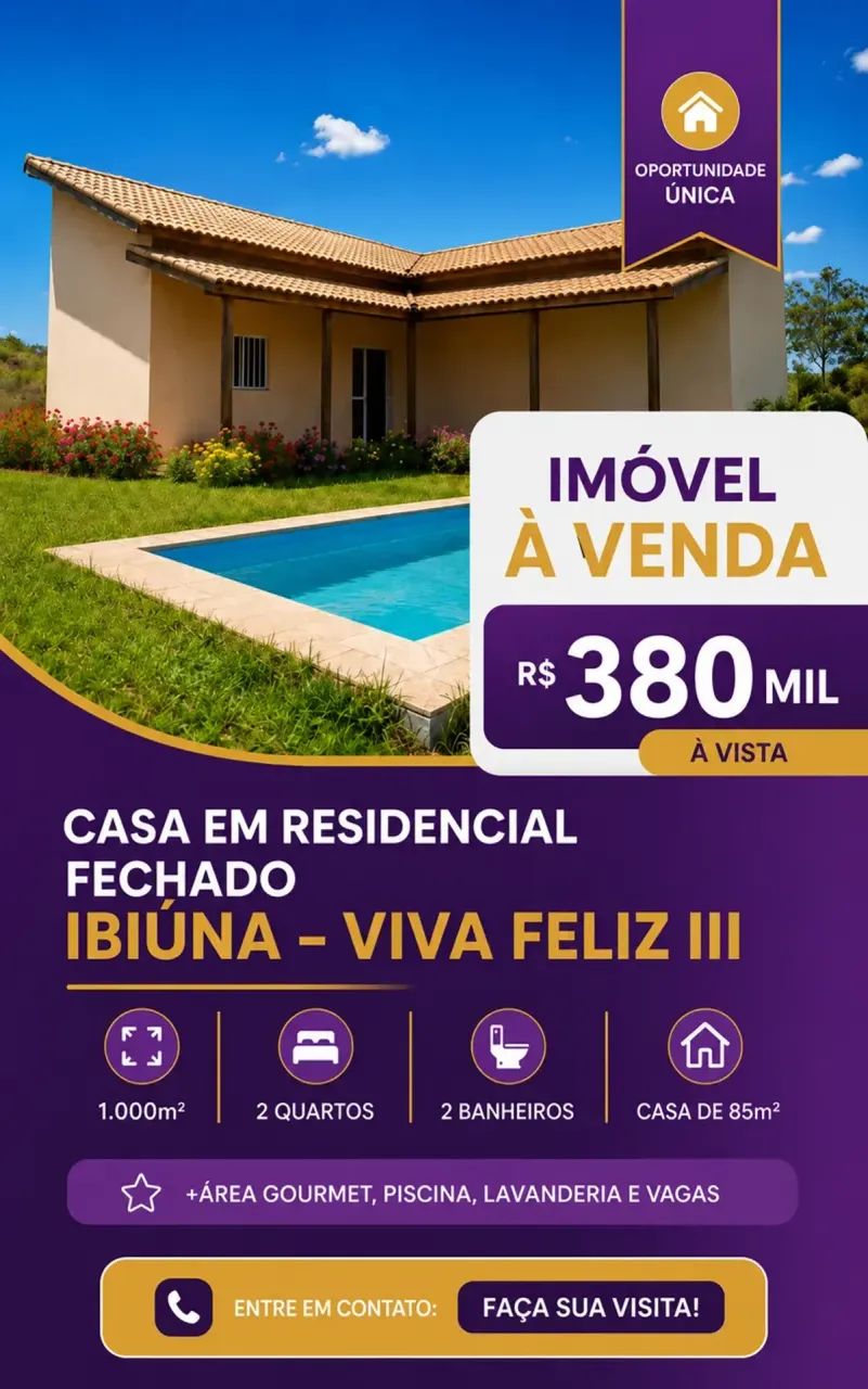 1.000m² de Terreno + Casa Moderna Pronta para Morar