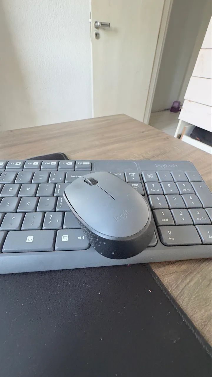 Teclado logitech + mouse completo sem fio - Foto 3