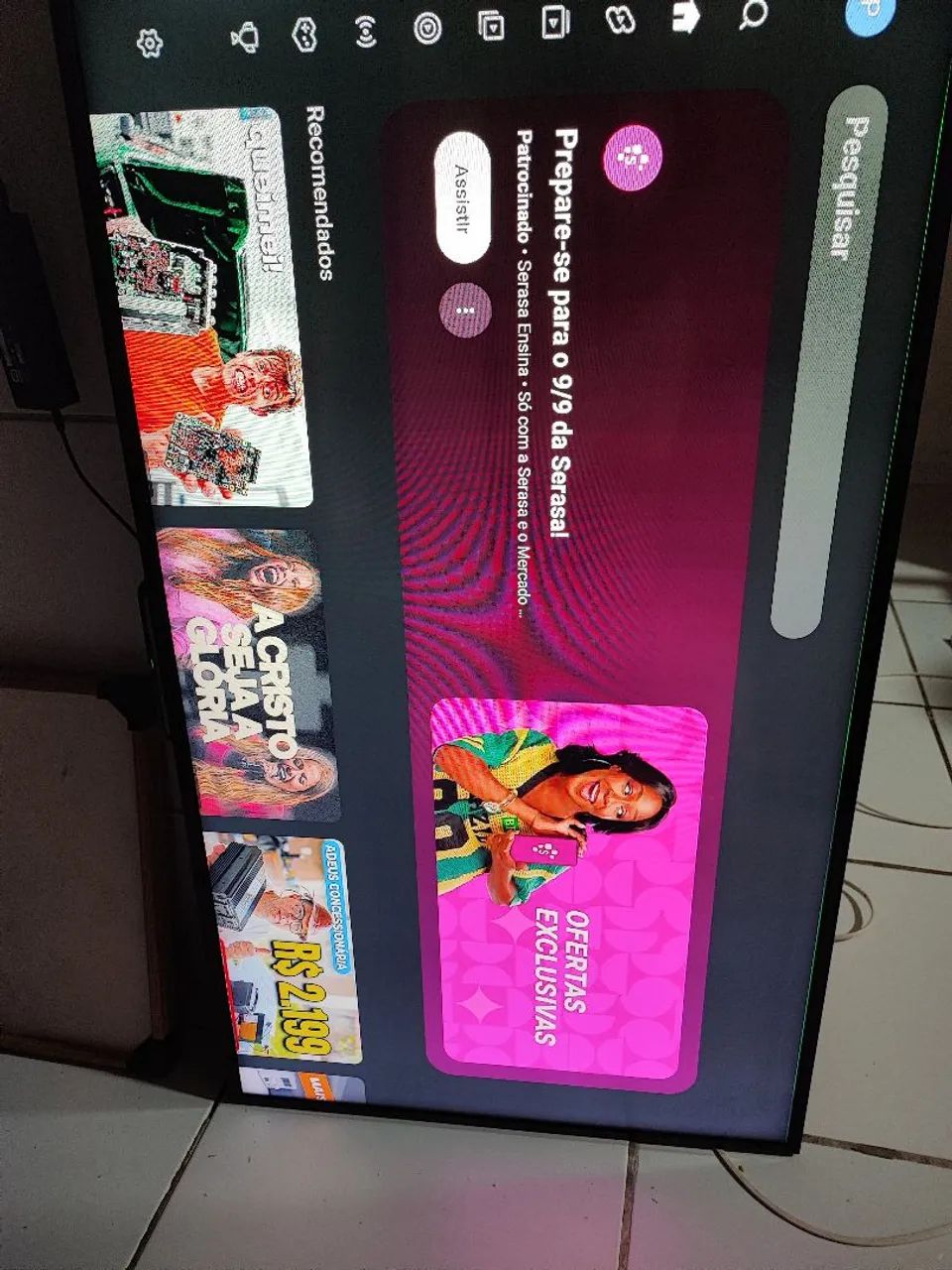 Tv Sony 48 polegadas com defeito. - Foto 4