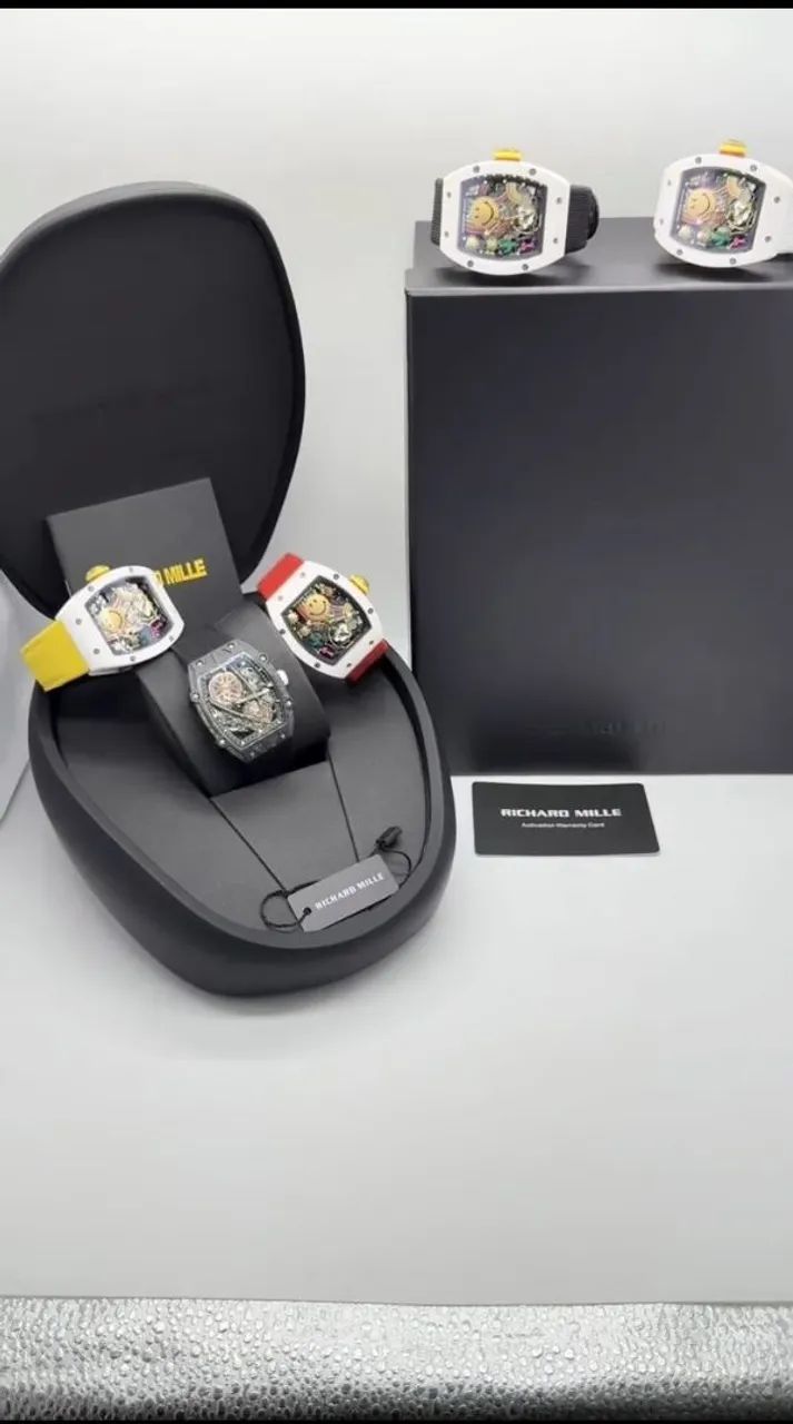 Relógio Super ETA Estilo Richard Mille RM 88 Automatic Tourbillon Smiley