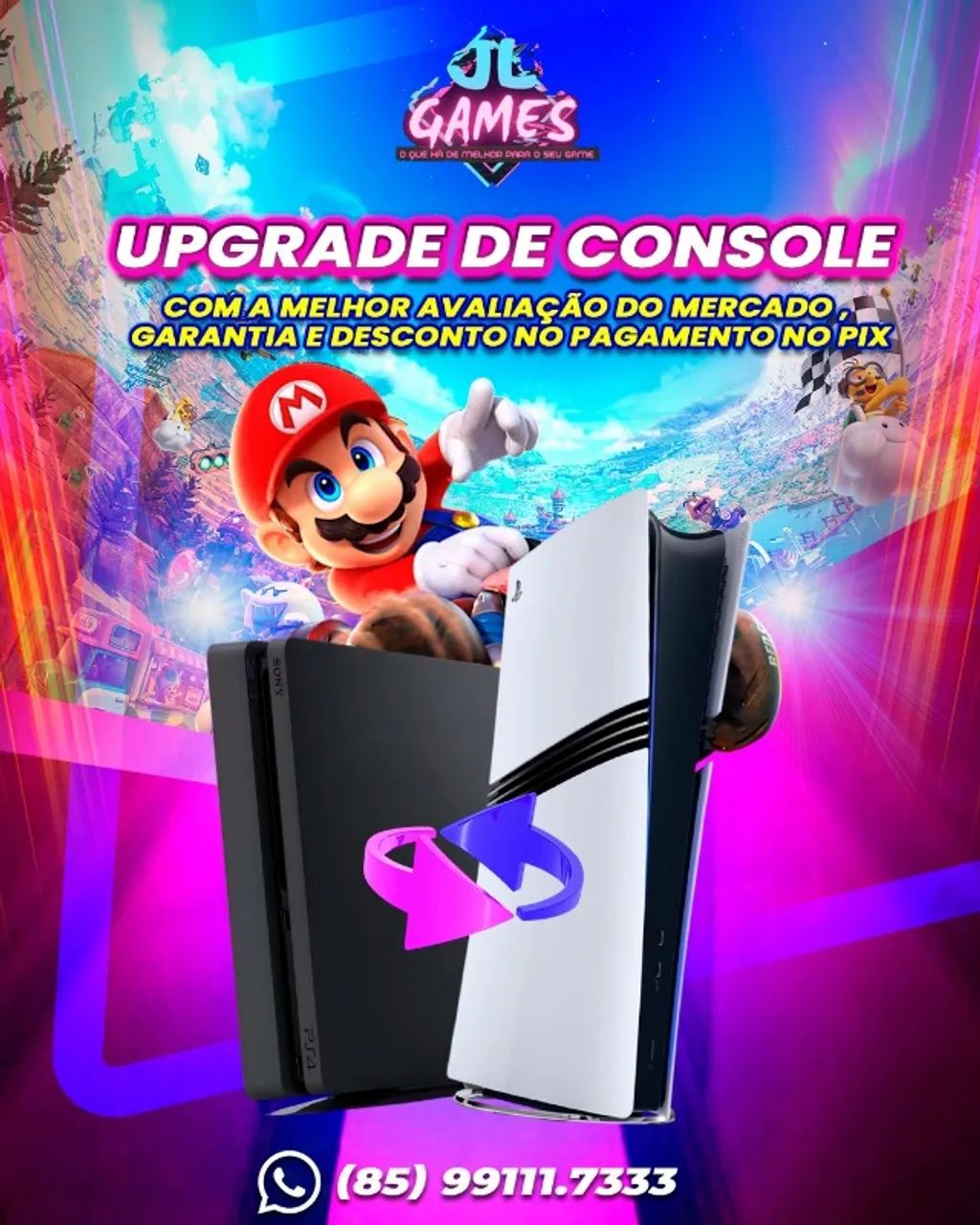 PS4 1TB DESBLOQUEAD4 COM MUITOS JOGOS. Recebo console na troca