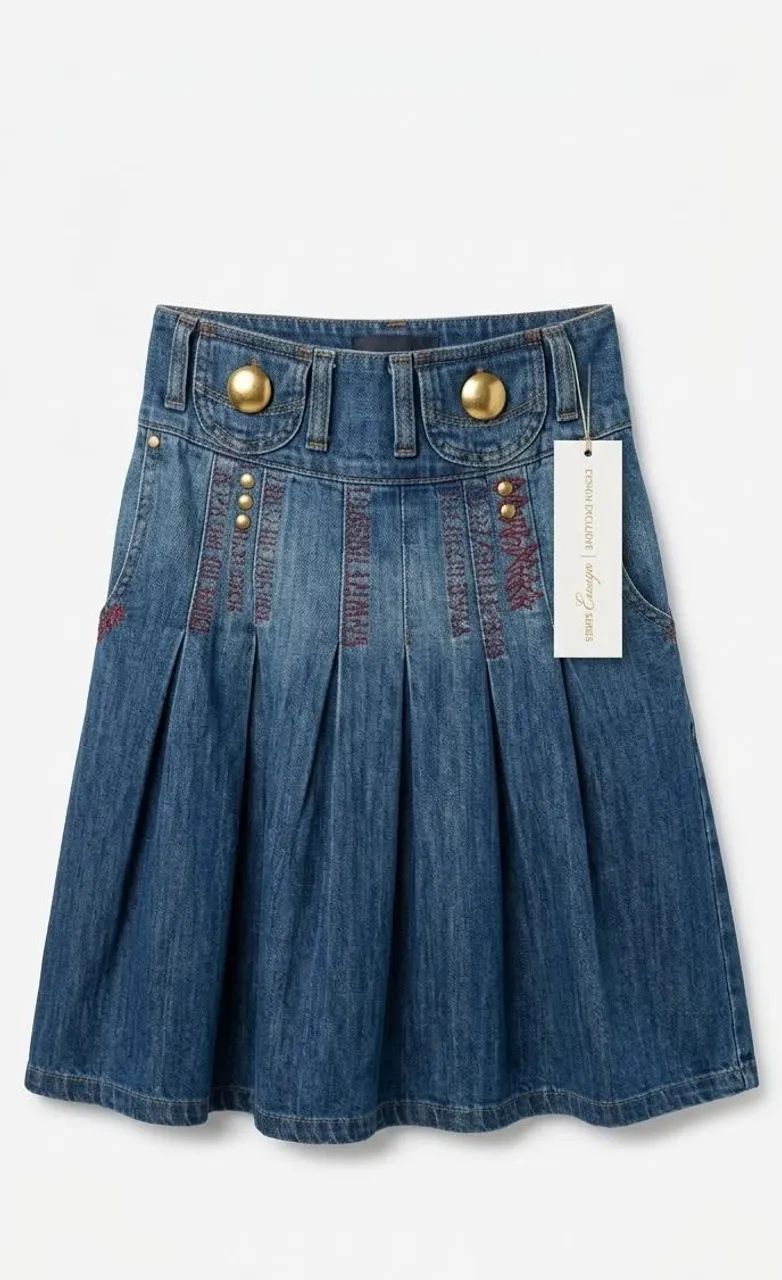 Lote Calça Capri e Saia Jeans Feminino