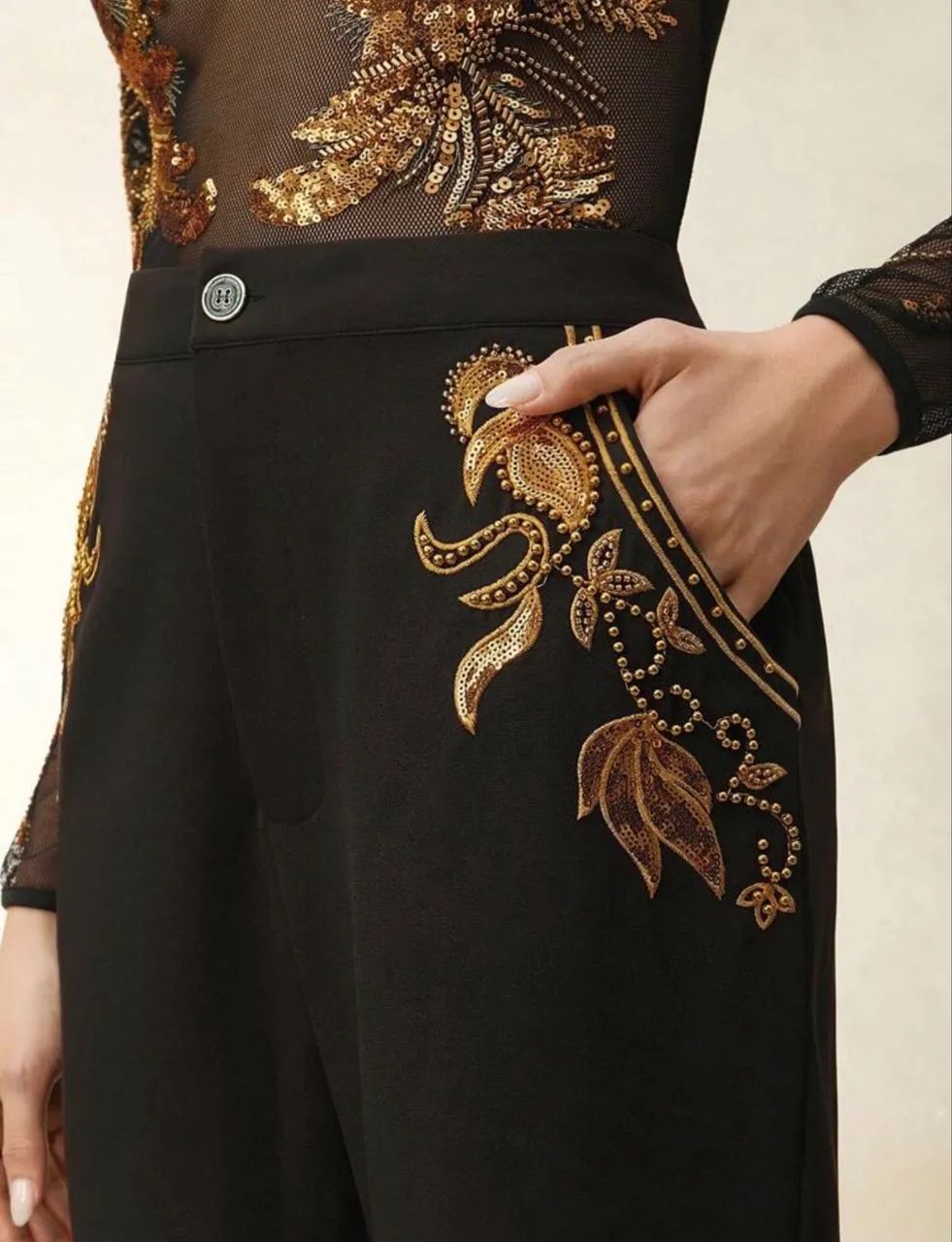 Conjunto preto e dourado prime - Foto 3
