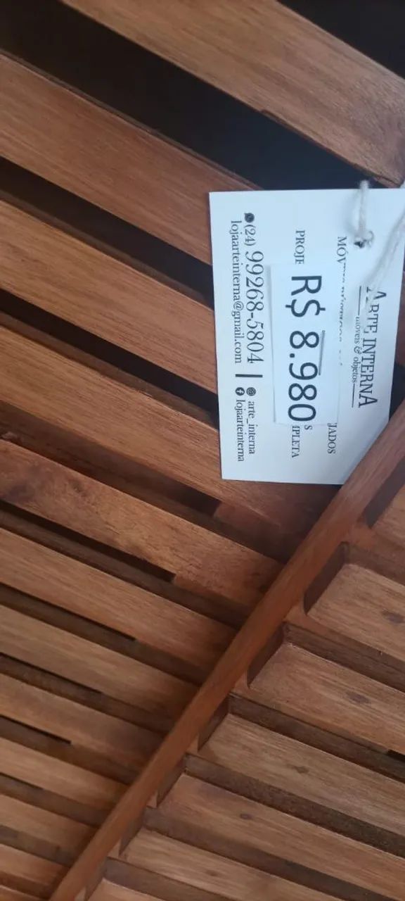 Rack em madeira maciça peroba.  - Foto 2