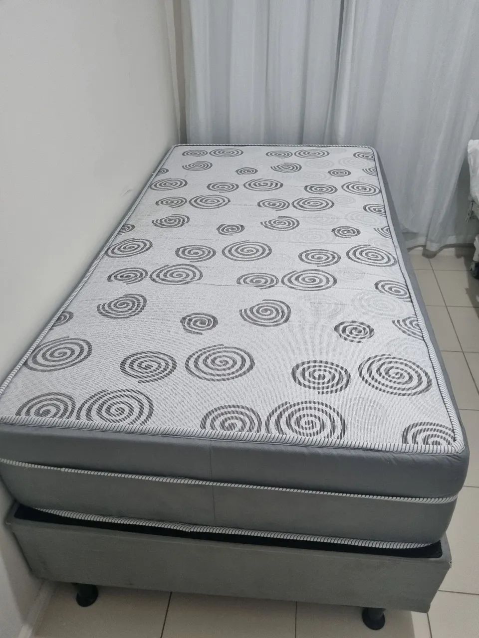 Cama solteirão completa com box