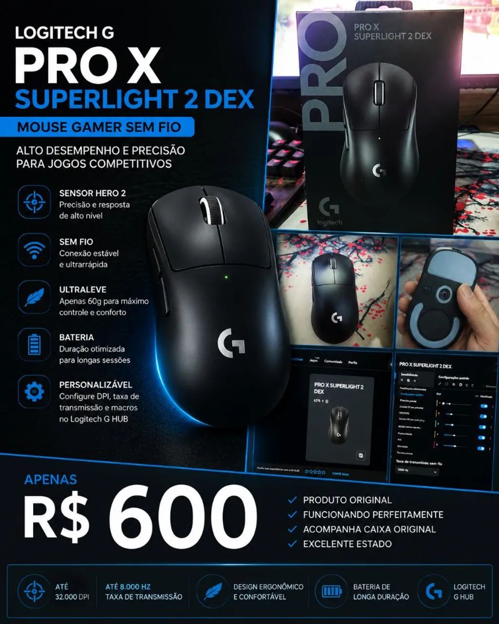 Logitech G Pro X Superlight 2 DEX