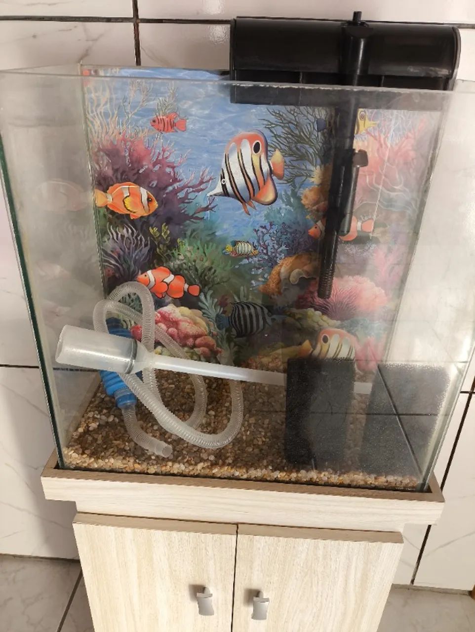 AQUÁRIO COMPLETO COM MÓVEL  - Foto 2