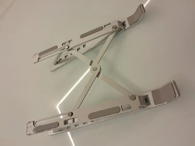 Suporte Para Notebook Dobrável E Articulado Em Alumínio Ergonômico Com Bag - Foto 3