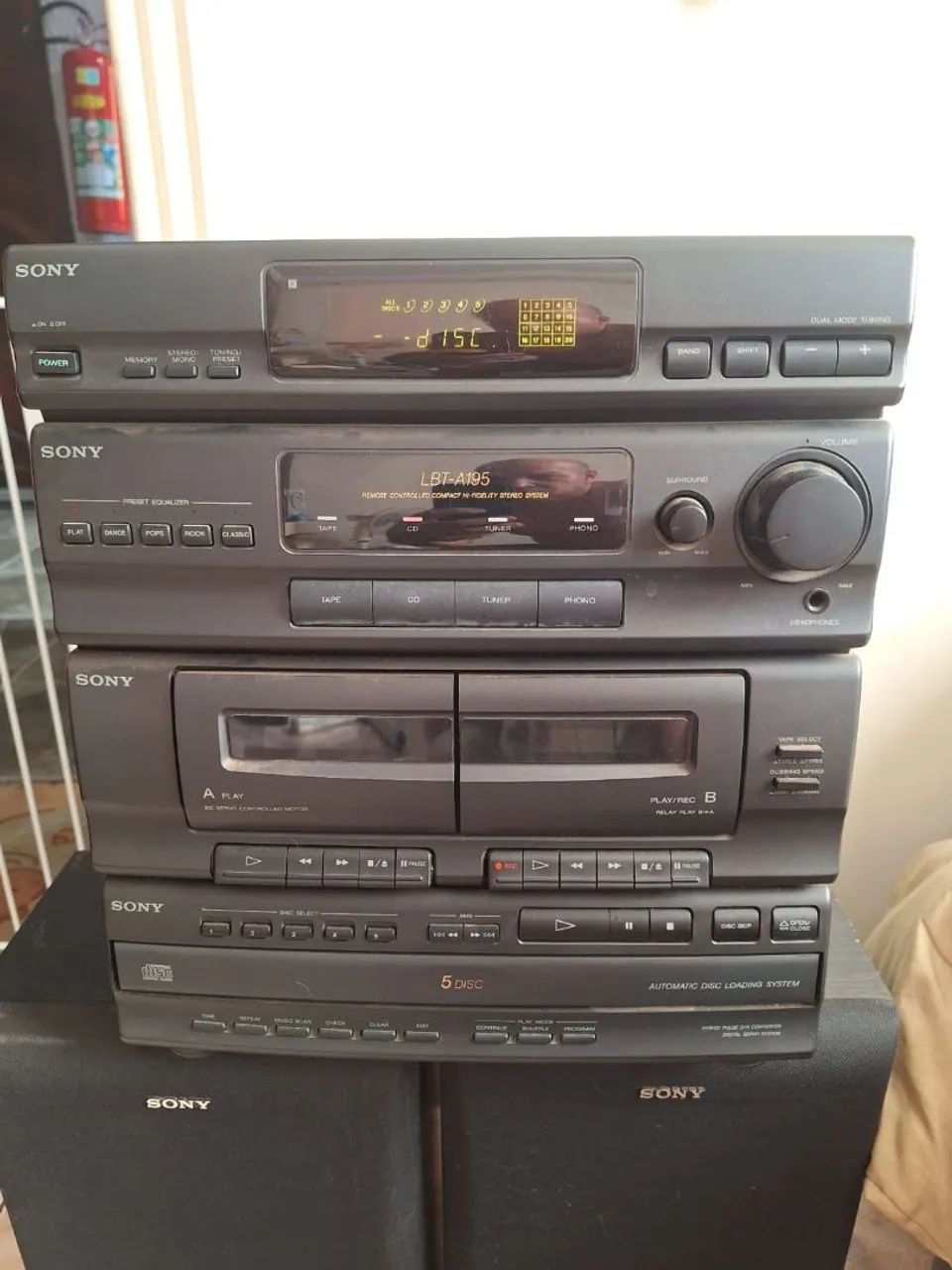 Aparelho de som Sony LBT-A195 mini system Toca Fita e CD - Foto 4