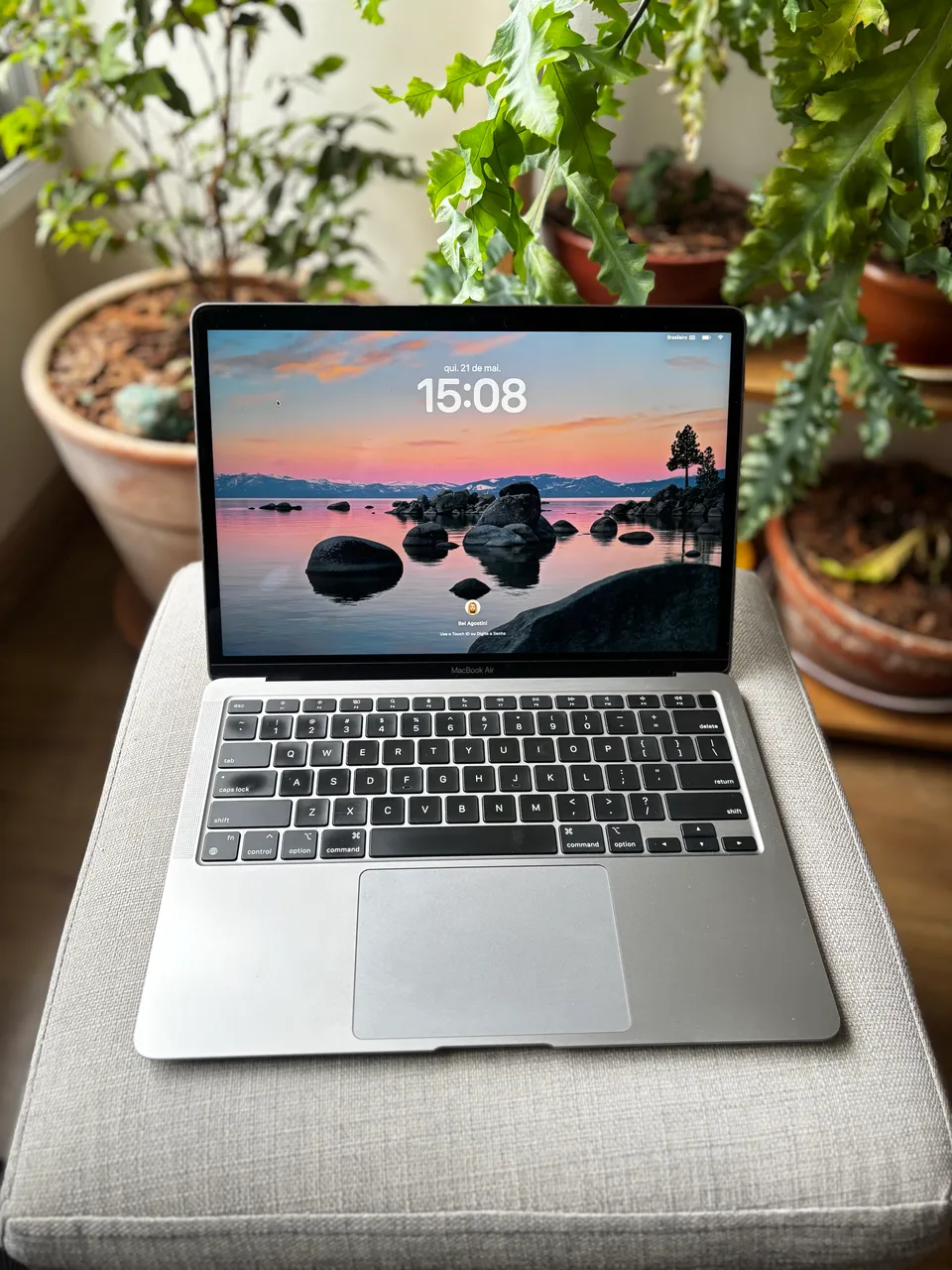 Macbook Air M1 2020 Cor Cinza Espacial 256gb Zerado Sem Marcas