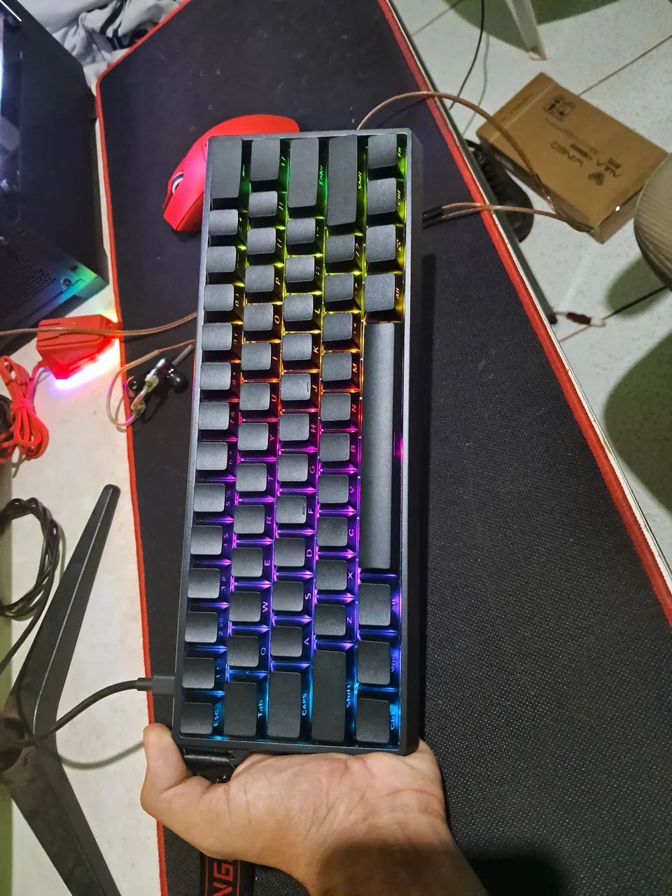 Teclado magnético Aula Win 60he standard,rapid trigger,SnapTap( Aceito proposta no pix)  - Foto 4