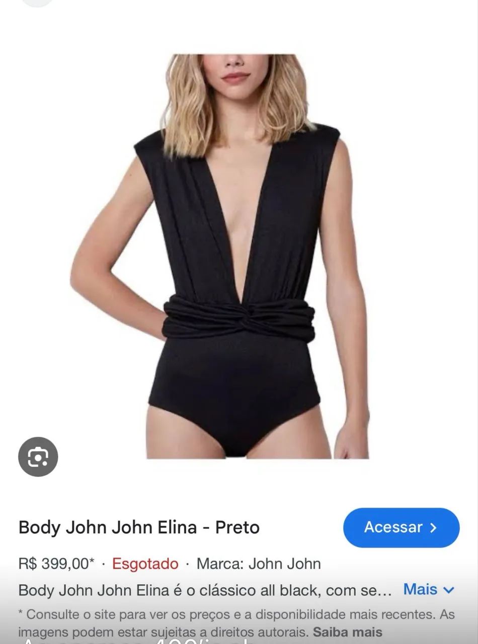 Body preto John John - Foto 3