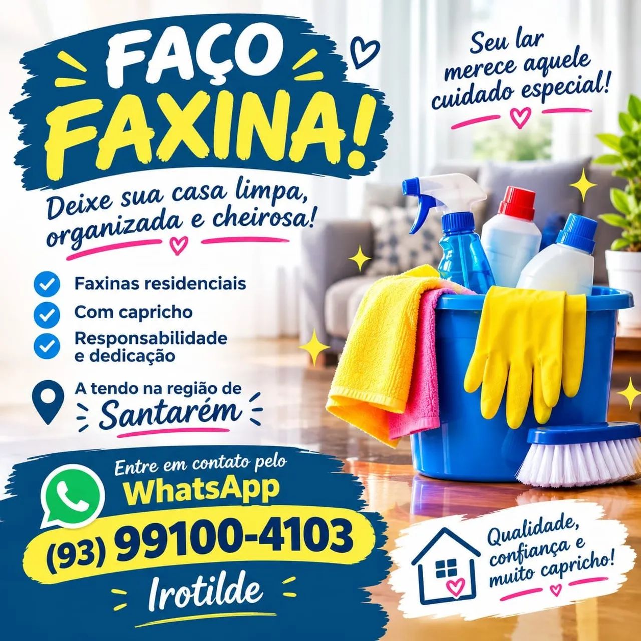Faço faxina 